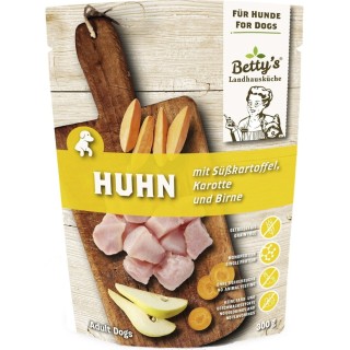 Betty's Landhausküche Frischebeutel Huhn mit Süßkartoffel, Karotte & Birne - 300 g