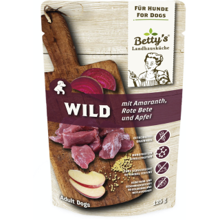 Betty's Landhausküche Frischebeutel Wild mit Amaranth, Rote Bete & Apfel - 125 g