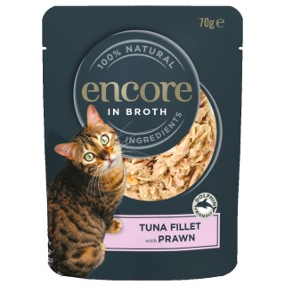 Encore Cat Pouch 16 x 70 g - Thunfisch mit Garnelen