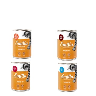 Smilla Geflügeltöpfchen 6 x 400 g - Mixpaket (4 Sorten)