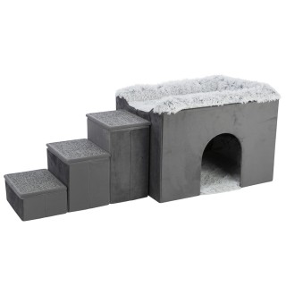 TRIXIE Höhle Harvey mit Treppe - L 119 x B 50 x H 50 cm