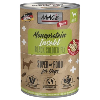 Sparpaket MAC's Mono Insekten Nassfutter für Hunde 24 x 375 g - Insekten
