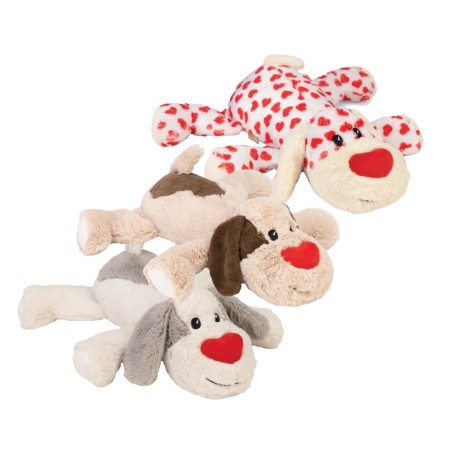 Beeztees XL Herz-Kuscheltier - Joep - Beige - 48 x 46 x 11 cm