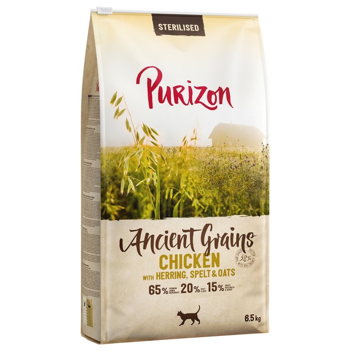 Purizon Adult Sterilised Huhn mit Fisch - Urgetreide - 6,5 kg