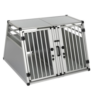 Autohundebox AluRide Doppelbox - B 97 x T 92 x H 68 cm (Größe XL)