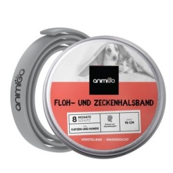 Floh- &amp, Zeckenhalsband für Katzen &amp, Hunde - 8 Monate Schutz - 100% Wasserfest - Für jegliche Rasse und Größe