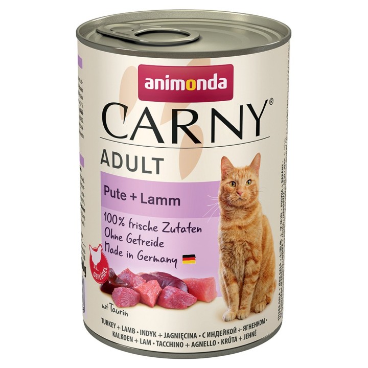 animonda Carny Adult 6 x 400 g - Pute & Lamm
