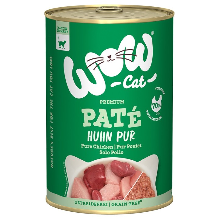 WOW Cat Adult 6 x 400 g - Huhn Pur