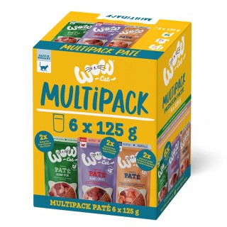 WOW Cat Adult Mix 6 x 125 g - Mix (3 Sorten)