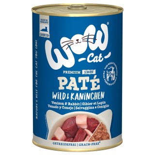 WOW Cat Senior 6 x 400 g - Wild & Kaninchen
