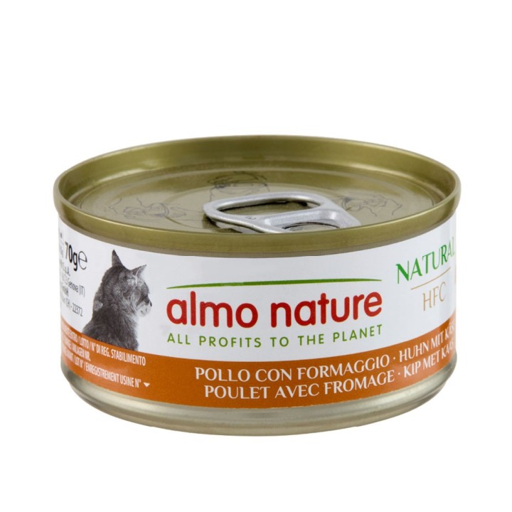 Almo Nature HFC Natural 6 x 70 g - Huhn mit Käse