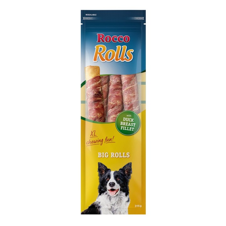 Rocco XL-Kaurolle Big Rolls 315 g / Sparpaket % - mit Entenbrustfilet 3 x 315 g