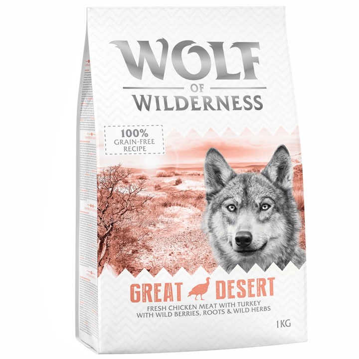 Wolf of Wilderness Adult "Great Desert" Pute - getreidefrei - Sparpaket: 5 x 1 kg
