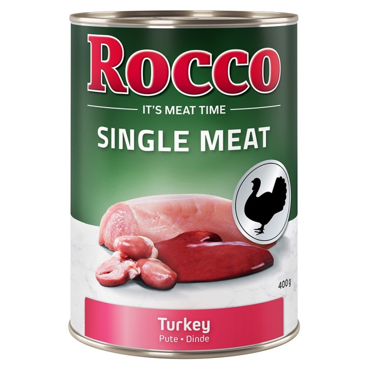 Rocco Single Meat 6 x 400 g / 800 g 6 x 400 g: Pute