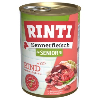 RINTI Kennerfleisch Senior - 12 x 400 g Rind