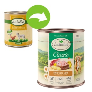 Sparpaket Lukullus Naturkost 24 x 800 g - Adult Mixpaket 1 (4 Sorten)