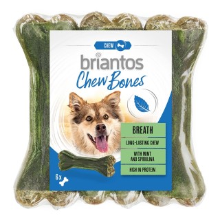 Briantos Chew Bones Breath (mit Minze & Spirulina) - 6 x 12 cm (330 g)