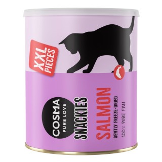 Sparpaket Cosma Snackies XXL Maxi Tube - 3 x Lachs (450 g)