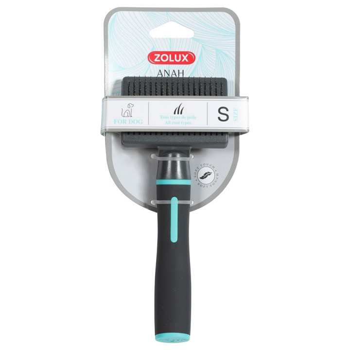 Zolux Anah Einziehbare Slicker-Bürste - Gr. S: L 7,5 x B 5 x H 18,5 cm