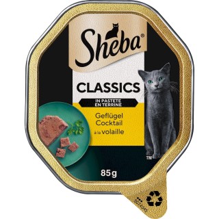 Sheba Schale Classics in Pastete Geflügel Cocktail - 85 g