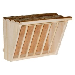 Kerbl Pet Heuraufe XL Nature - L 28 x B 20,5 x H 22 cm