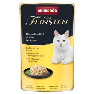 animonda vom Feinsten Adult in Sauce 18 x 50 g - Hühnchenfilet + Käse in Sauce
