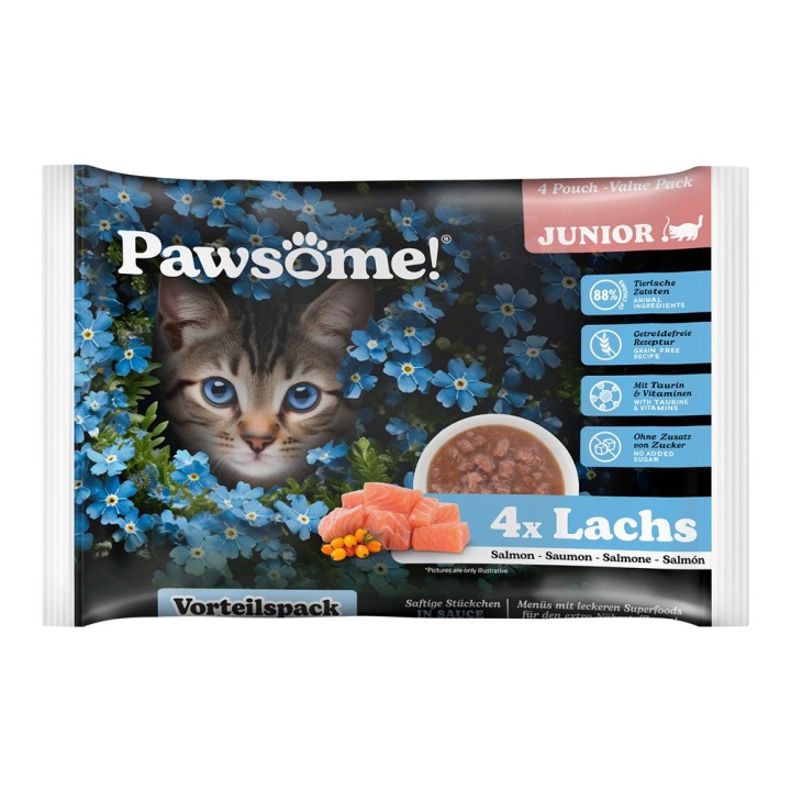 Pawsome Junior 4 x 85 g - Lachs