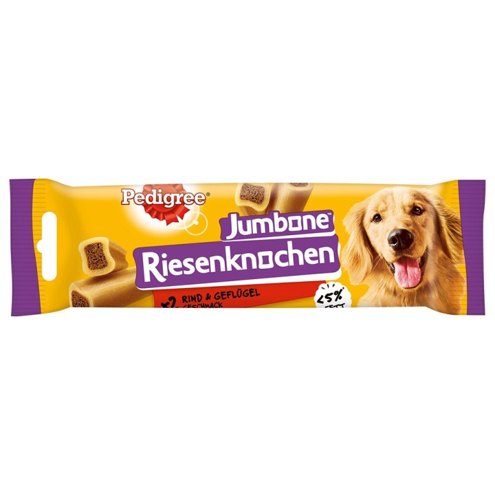 Pedigree Riesenknochen mit Rind - Sparpaket: Medium 6 x 180 g (6 x 2 Stück)
