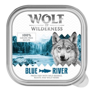 Wolf of Wilderness Adult - Single Protein 6 x 150 g Schale - Blue River - Fisch
