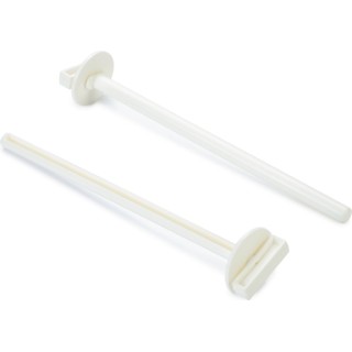 beeztees Plastiksitzstange mit Halter 22 cm - Weiss