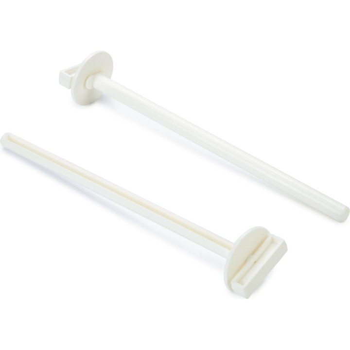 beeztees Plastiksitzstange mit Halter 22 cm - Weiss