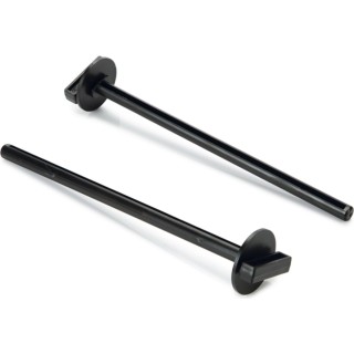 beeztees Plastiksitzstange mit Halter 22 cm - Schwarz