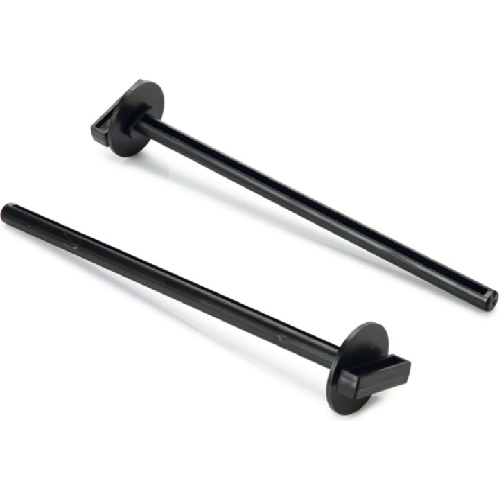 beeztees Plastiksitzstange mit Halter 22 cm - Schwarz