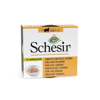 Schesir in Brühe 6 x 70 g - Thunfisch mit Sardinen