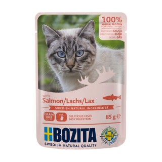 Bozita Häppchen in Soße Pouch 12 x 85 g - Lachs