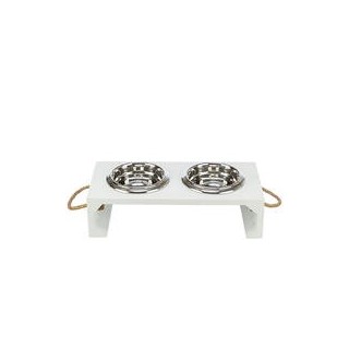 Trixie - Napf-Set Be Nordic weiß [2x 0,9l / 17 cm]