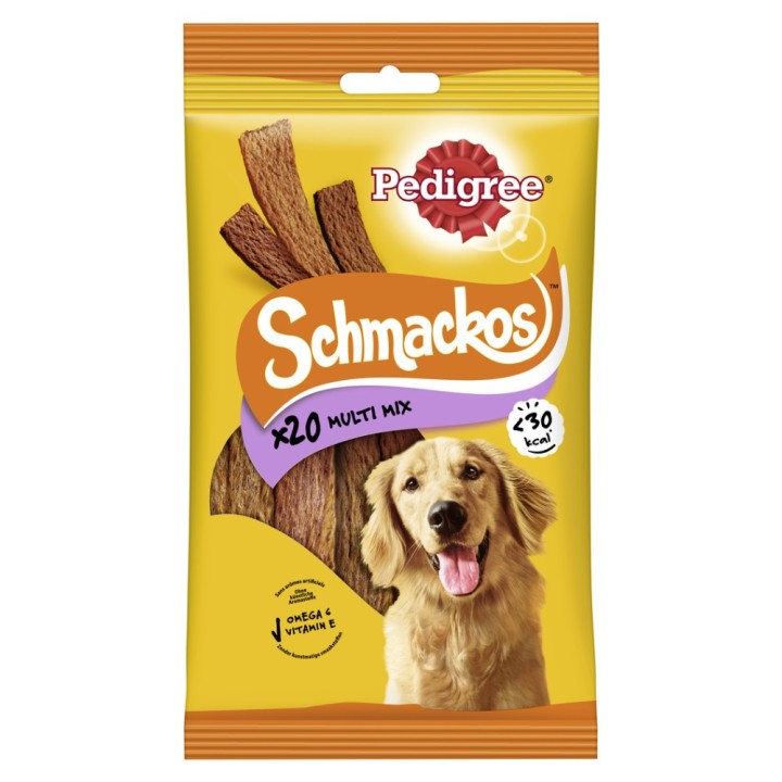 Pedigree Schmackos - Sparpaket: 3 x 144 g, 3 Sorten (60 Stück)