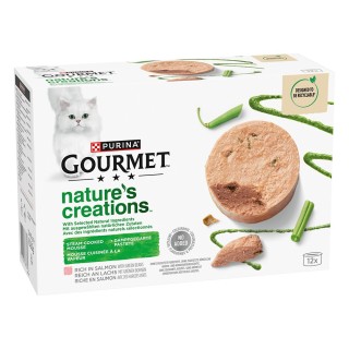 Gourmet Nature's Creations Pastete 12 x 85 g - Lachs & grüne Bohnen