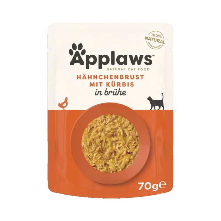 Applaws Pouch mit Brühe 12 x 70 g - Huhn mit Kürbis