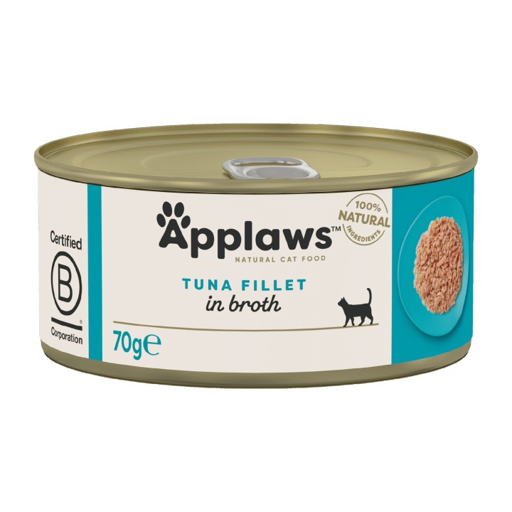 Applaws Katzenfutter - Dosen - Tuna Fillet - 24 x 70 g