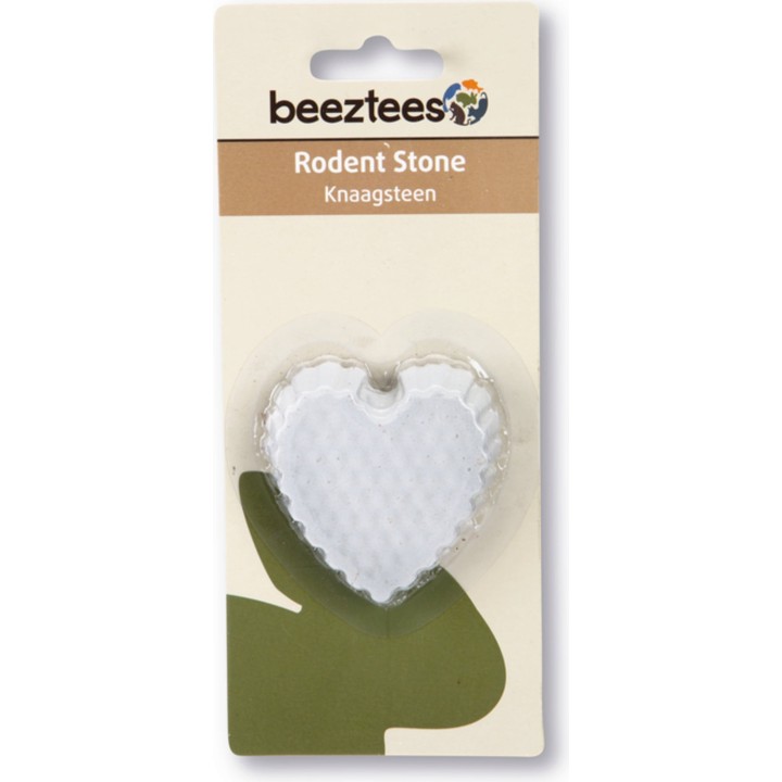 beeztees Nagerstein in Herzform Weiss - 1 Stk