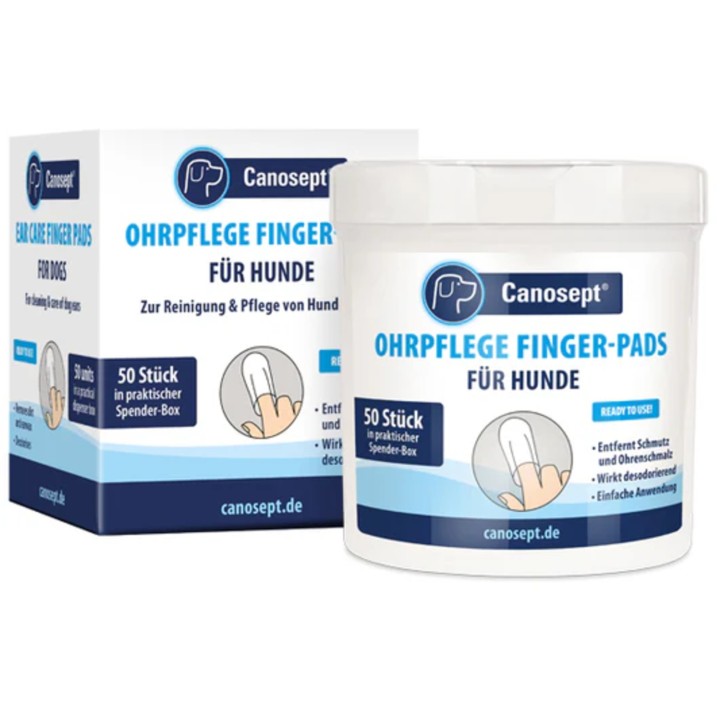Canosept Ohrpflege Finger-Pads für Hunde - 50 Stk