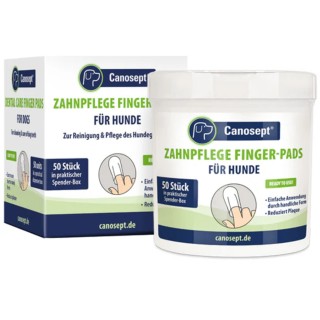 Canosept Zahnpflege Finger-Pads für Hunde - 50 Stk