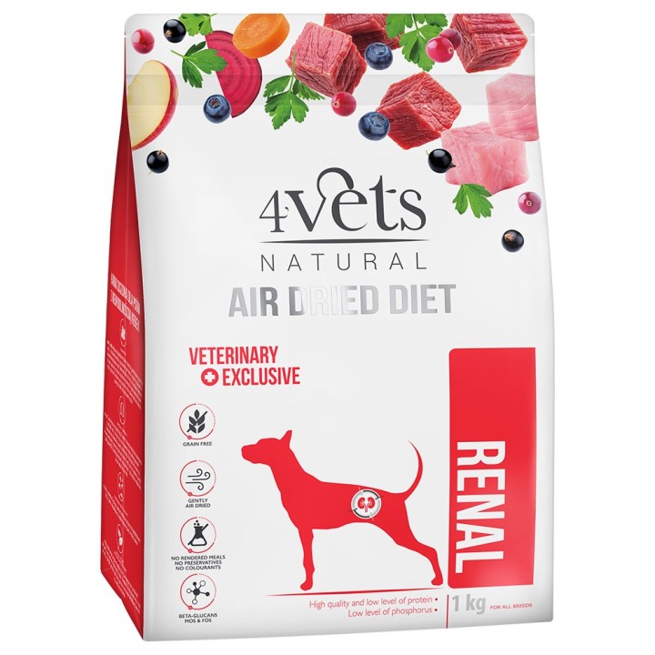 4Vets Natural Renal Hundetrockenfutter - 1 kg