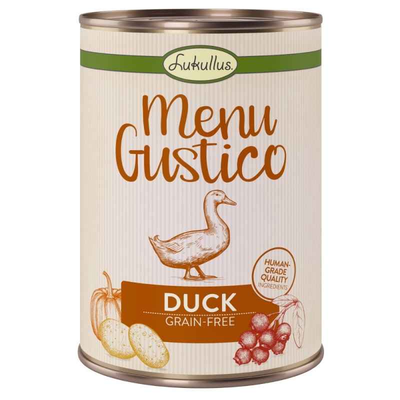 Lukullus Menu Gustico - Ente mit Karotte, Preiselbeeren und Rosmarin  - 6 x 400 g