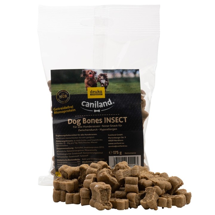 Caniland Dog Bones Insect - Sparpaket: 3 x 175 g