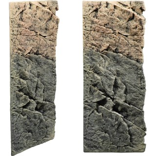 Back to Nature Aquarium Rückwand Slim Line Basalt/Gneiss 3D - 60C (23,5x4,5x56cm)