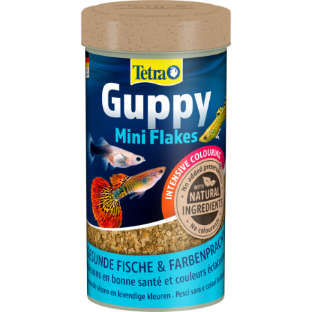 Tetra Guppy Mini Flakes - 250 ml