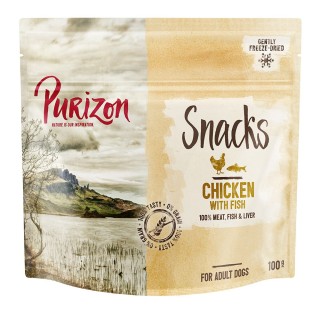 Purizon Snack Huhn mit Fisch - getreidefrei - Sparpaket: 3 x 100 g