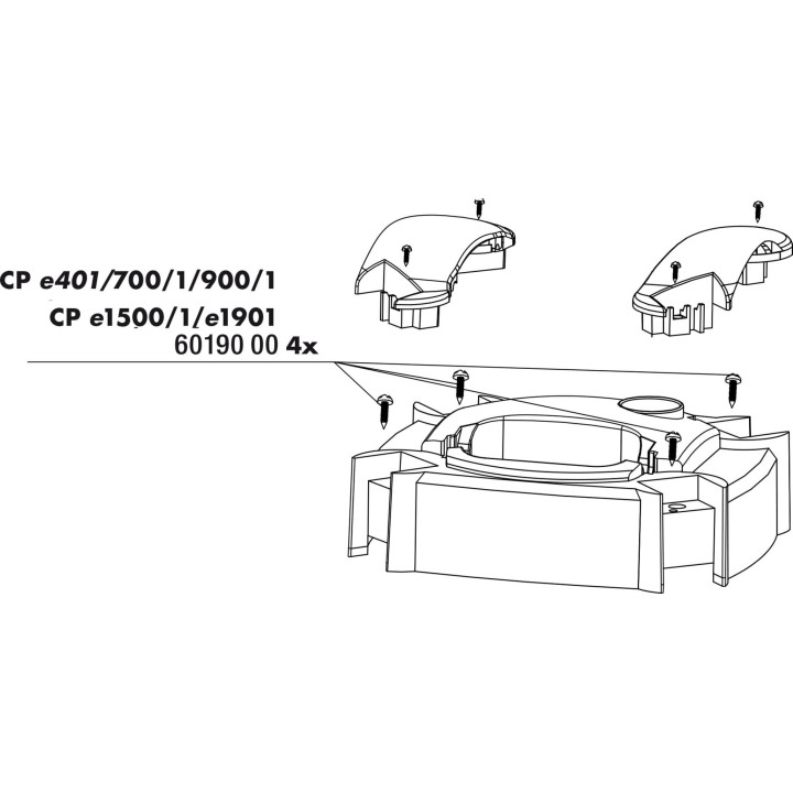 JBL CP Schrauben - Pumpenkopf